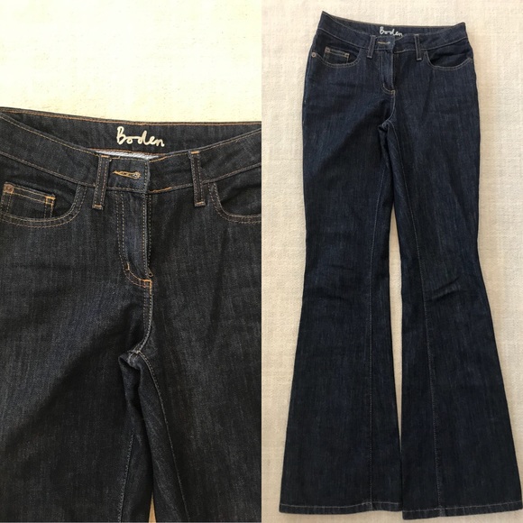 Boden Denim - Boden Women’s Dark Wash Bootleg Jeans Sz 2R